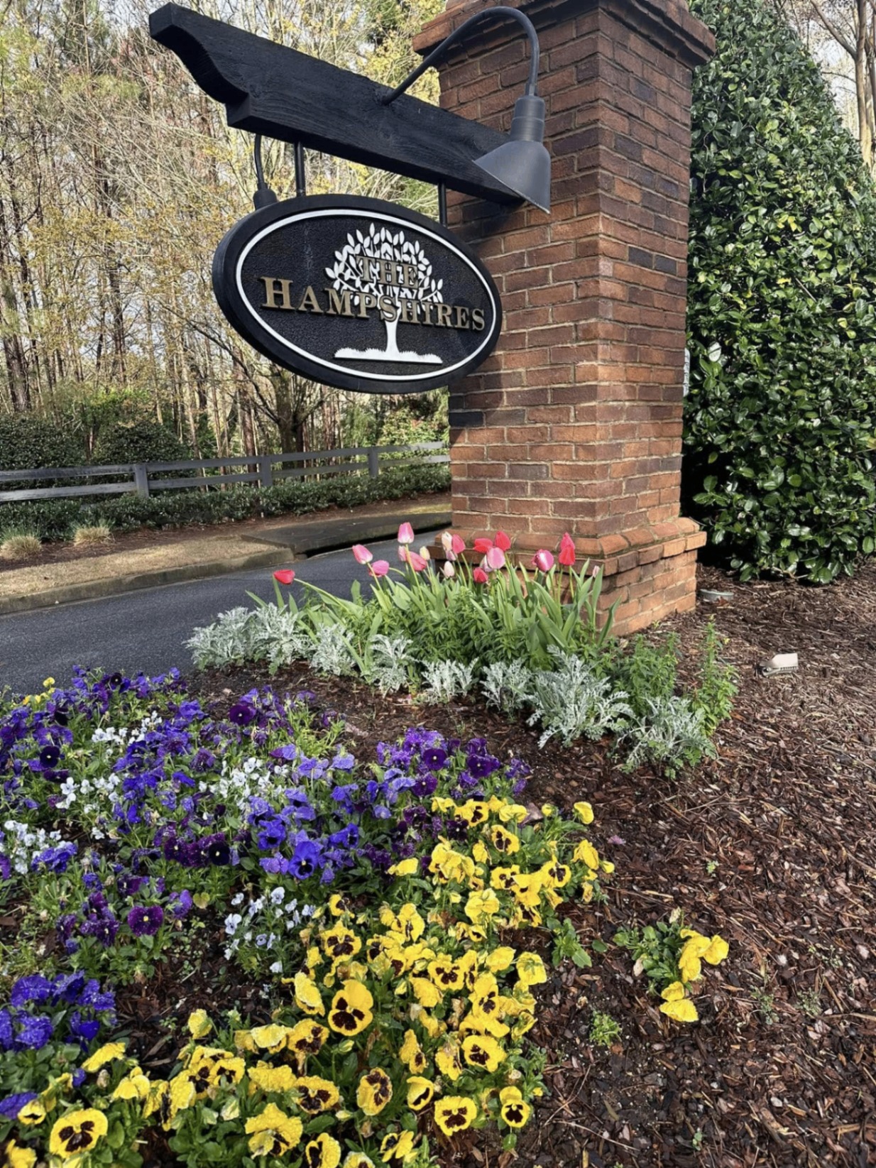 The Hampshires neighborhood entrance